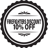 10% Firefighters Discount badge