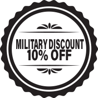 10% Military Discount badge