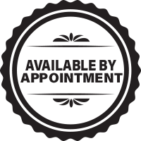Available by Appointment badge
