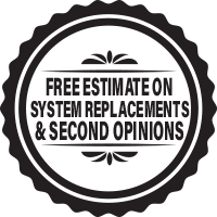 Free Estimate on System Replacements & Second Opinions badge
